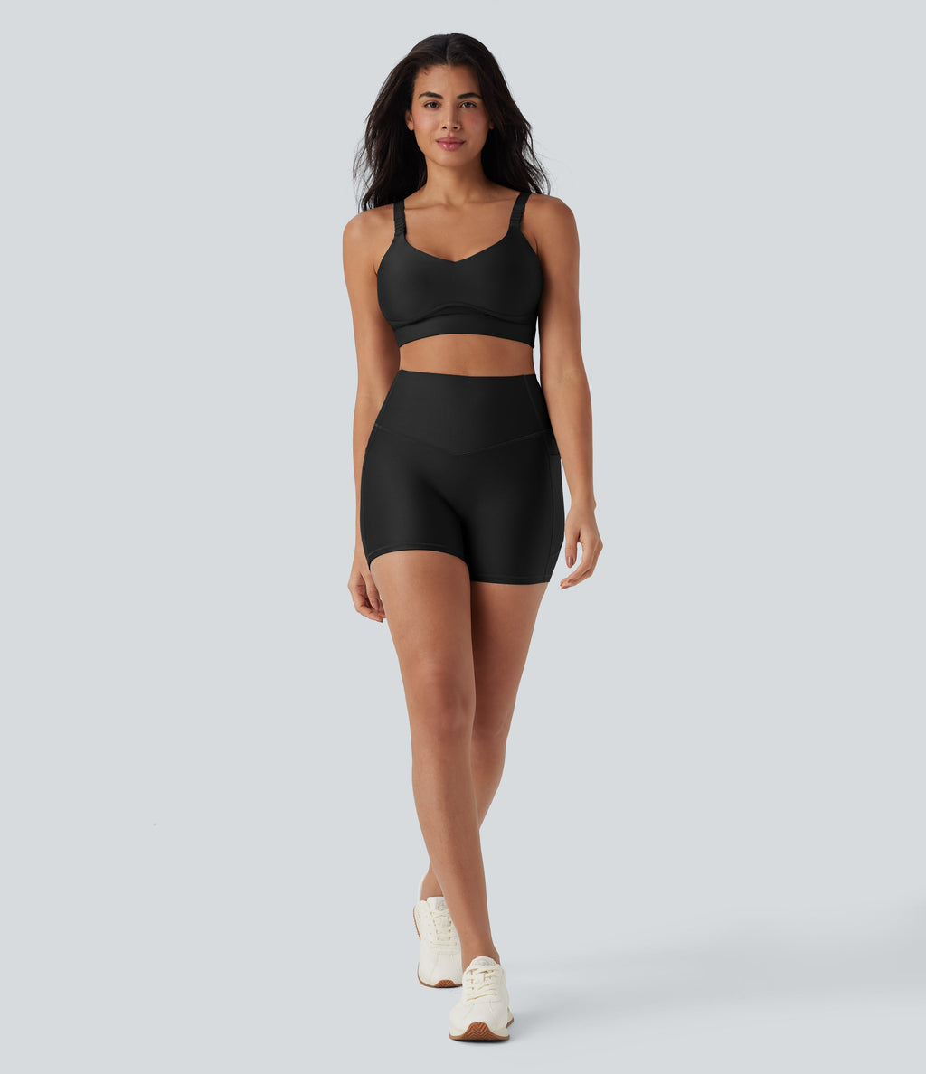 Medium Support Sheen Running Sports Bra