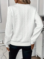 ⏰Black Friday Deals 70% OFF:Texture Half Zip Long Sleeve Sweatshirt