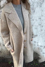 CLEARANCE SALE🔥Solid Color Lapel Long Sleeve Loose Casual Jacket- 48% OFF