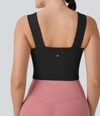 Sweetheart Neck Cropped Yoga Sports Top