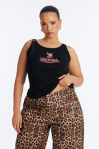 Von Dutch x Betty Boop Cherry Lips Ribbed Tank Top