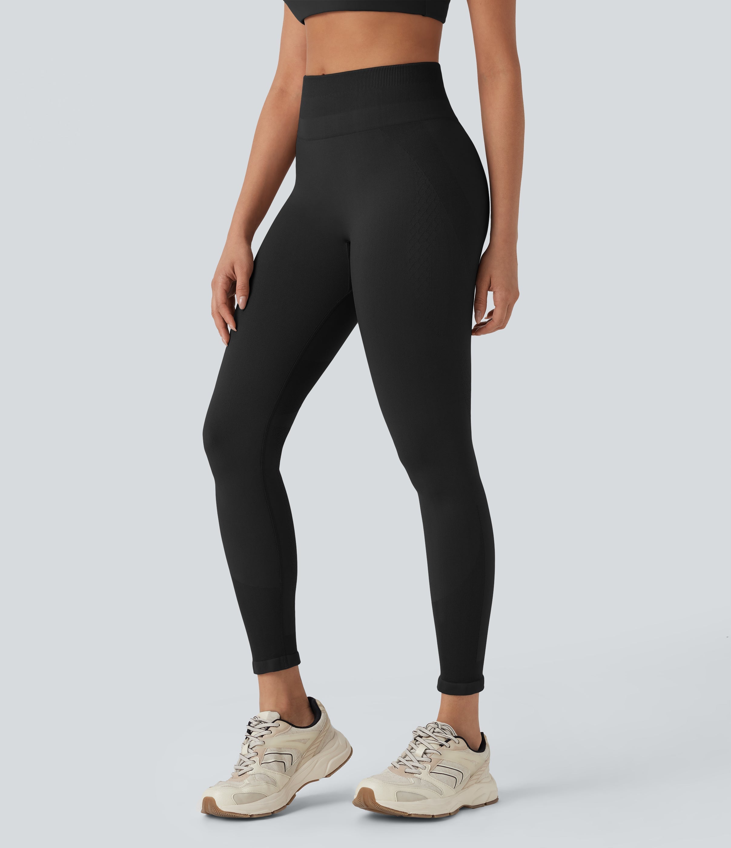 Seamless Flow High Waisted 7/8 Workout Leggings