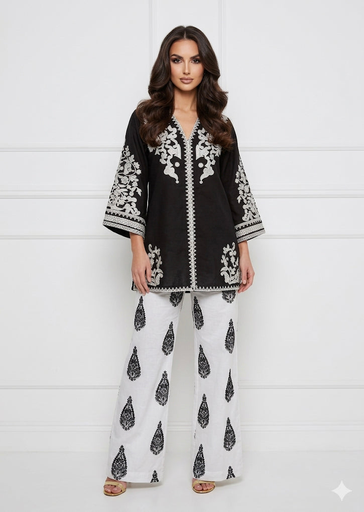 HK346 - Aara - 2 Piece Linen Suit