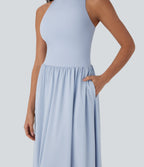 BreezefulTM Quick Dry Maxi Casual Dress with Pockets