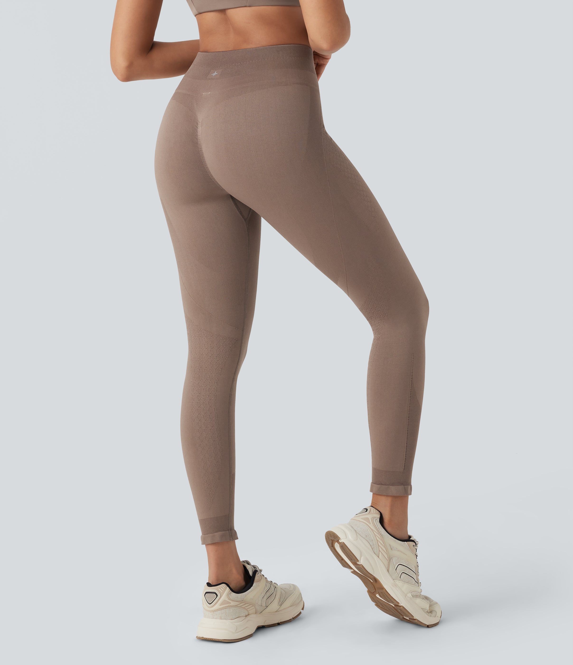 Seamless Flow High Waisted 7/8 Workout Leggings