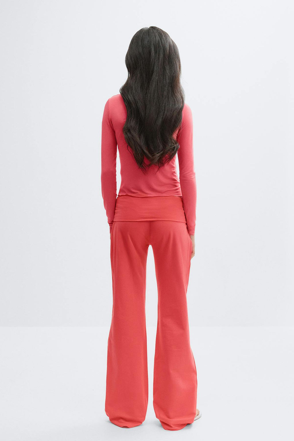 Y coral baggy yoga pants