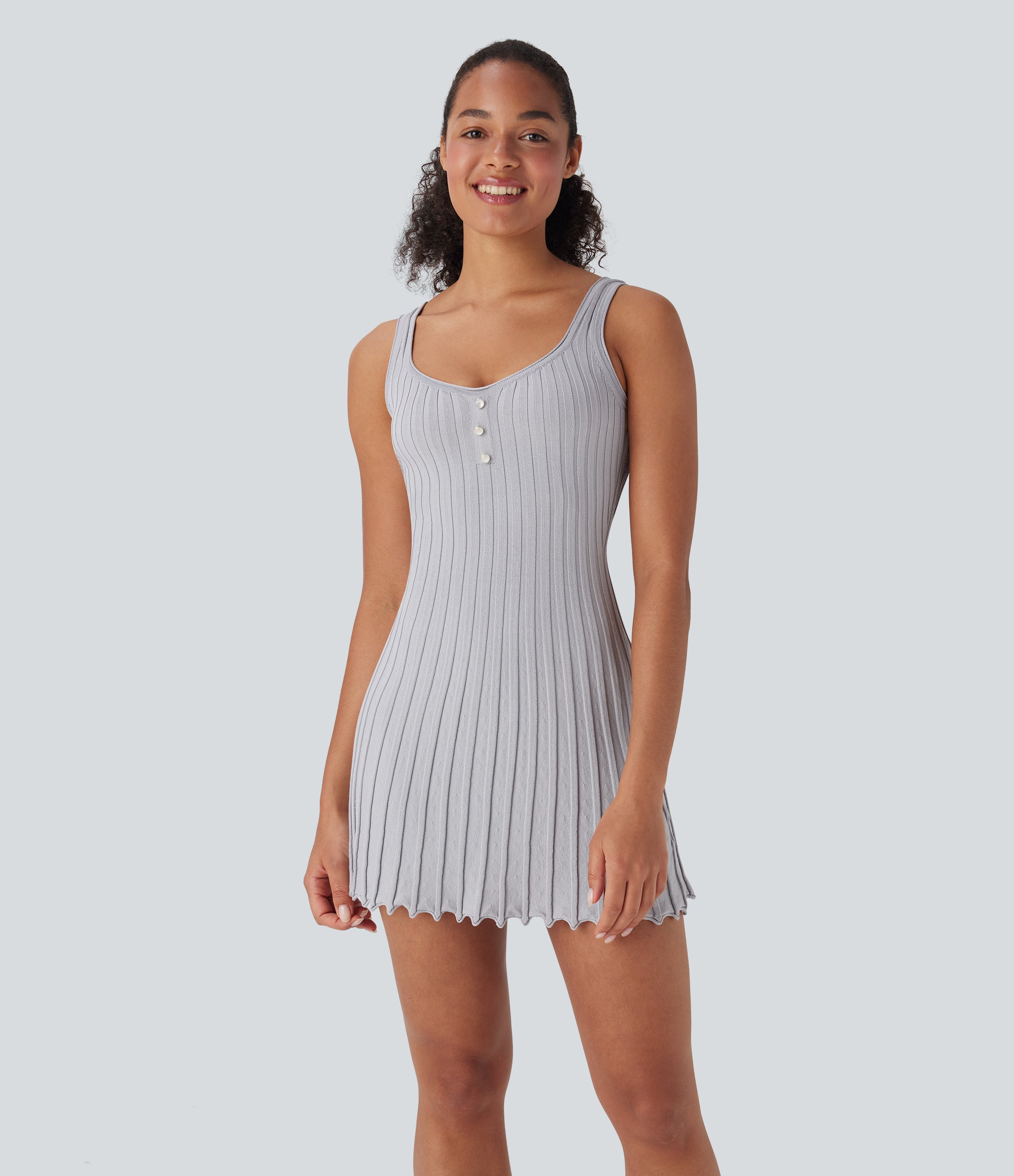 Mini Casual Sweater Tank Dress