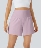 2026🔥UK Super High Waisted Back Pocket & Side Hidden Pocket 2-in-1 Yoga Shorts