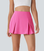 SoftlyZeroTM QuickDry High Waisted Tummy Control Removable Bow Casual Skirt with Built-in Shapewear Shorts