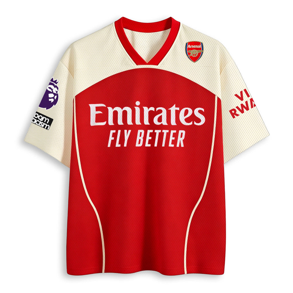 Bukayo Saka #7 Arsenal Vintage Soccer Mesh Jersey