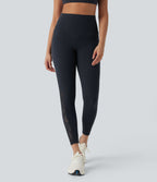 UltraSculptTM SoCinched High Waisted Tummy Control Contrast Lace Shaping Training Leggings with Pockets