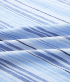 High Waisted Stripe Maxi Linen-Feel Skirt with Pockets
