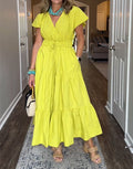 ⏰ LAST DAY SAVE 50% 💥Women's Plus Tiered Cotton Maxi Dress