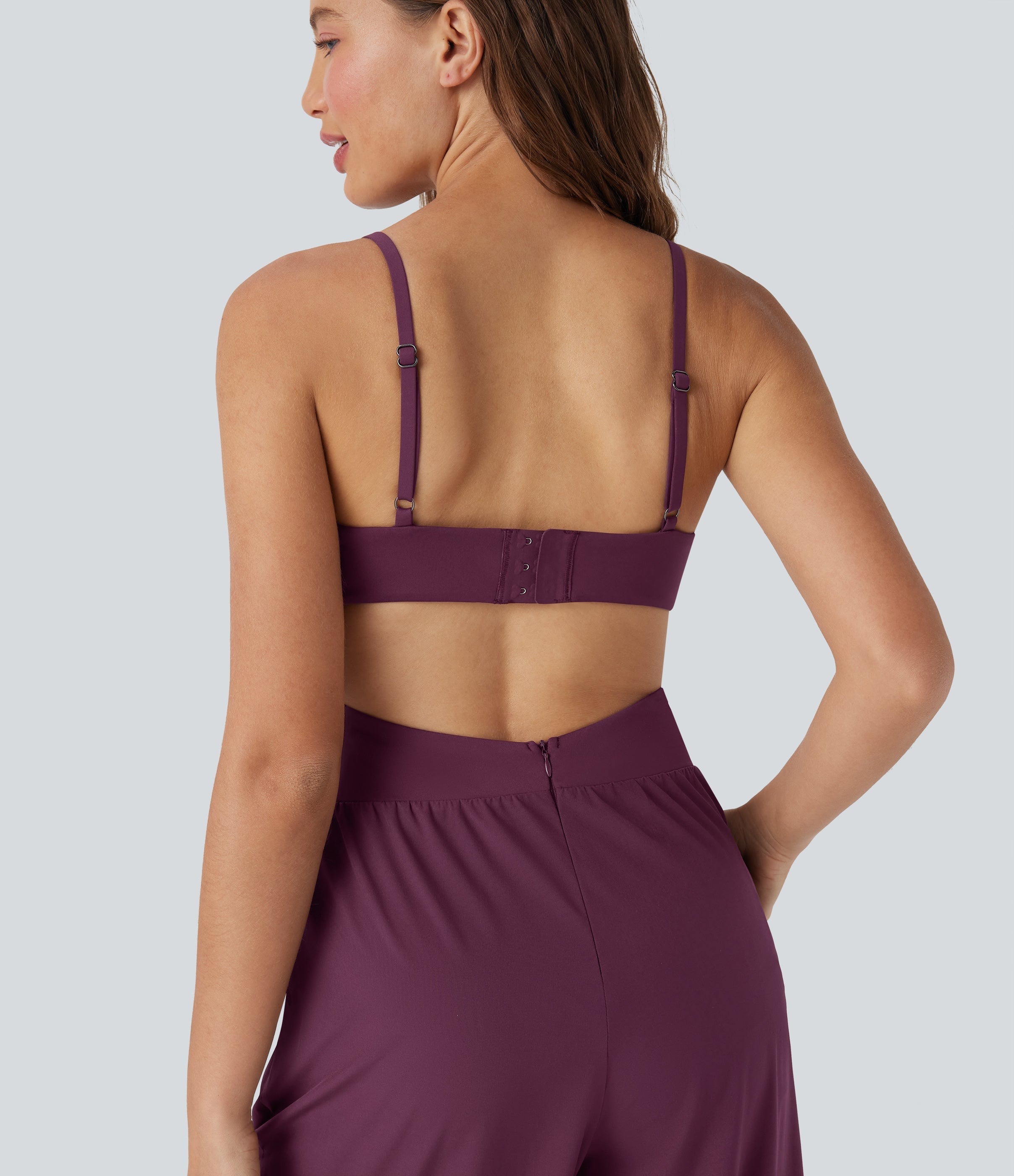 BreezefulTM Cut Out Quick Dry Yoga Jumpsuit with Pockets-Easy Peezy Edition