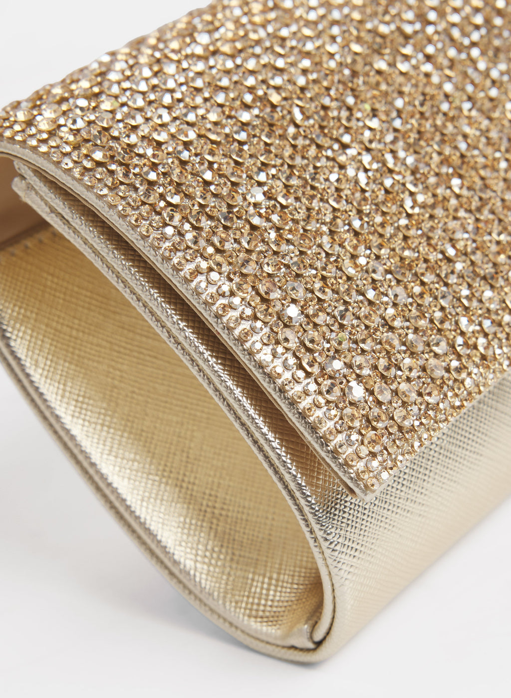 Crystal & Metallic Clutch