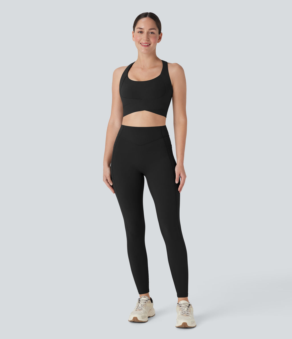 Medium Support Push Up Running Sports Bra
