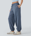 Low Rise Drawstring Casual Joggers with Pockets