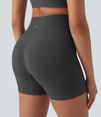 Seamless Flow High Waisted Yoga Biker Shorts 5''
