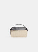Two-Tone Nylon Crossbody Handbag