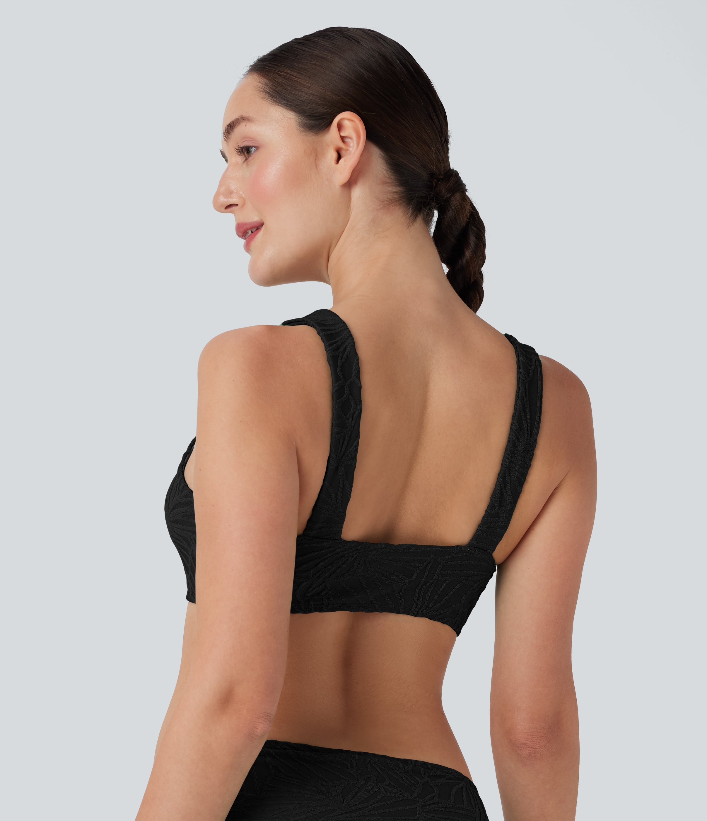 Texture Bikini Top Swimsuit