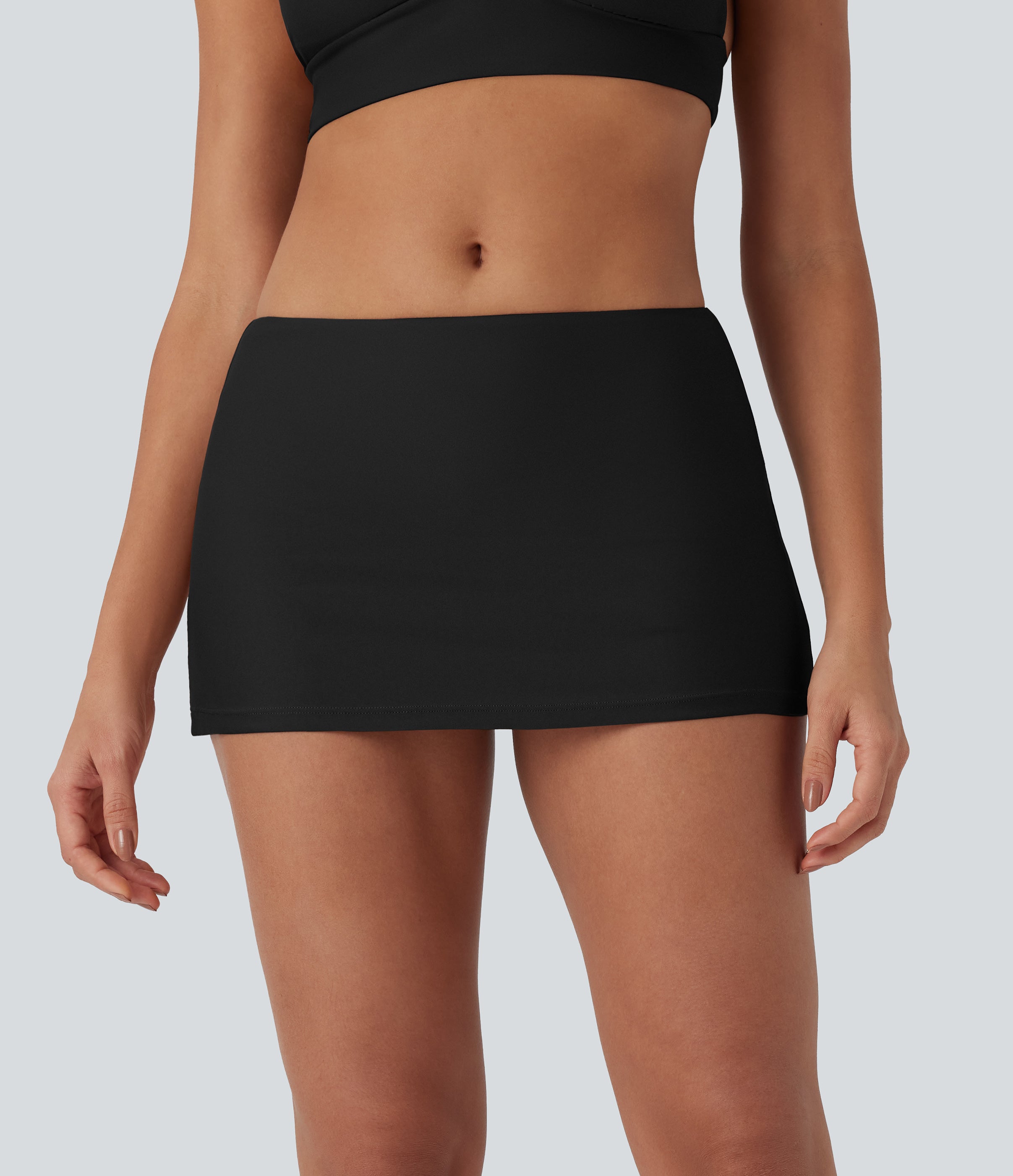 Mid Rise 2-in-1 Bikini Skirt Swimsuit