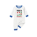 Holiday Christmas Family Blue Pajamas Set with Whimsical Gnome Pattern Print