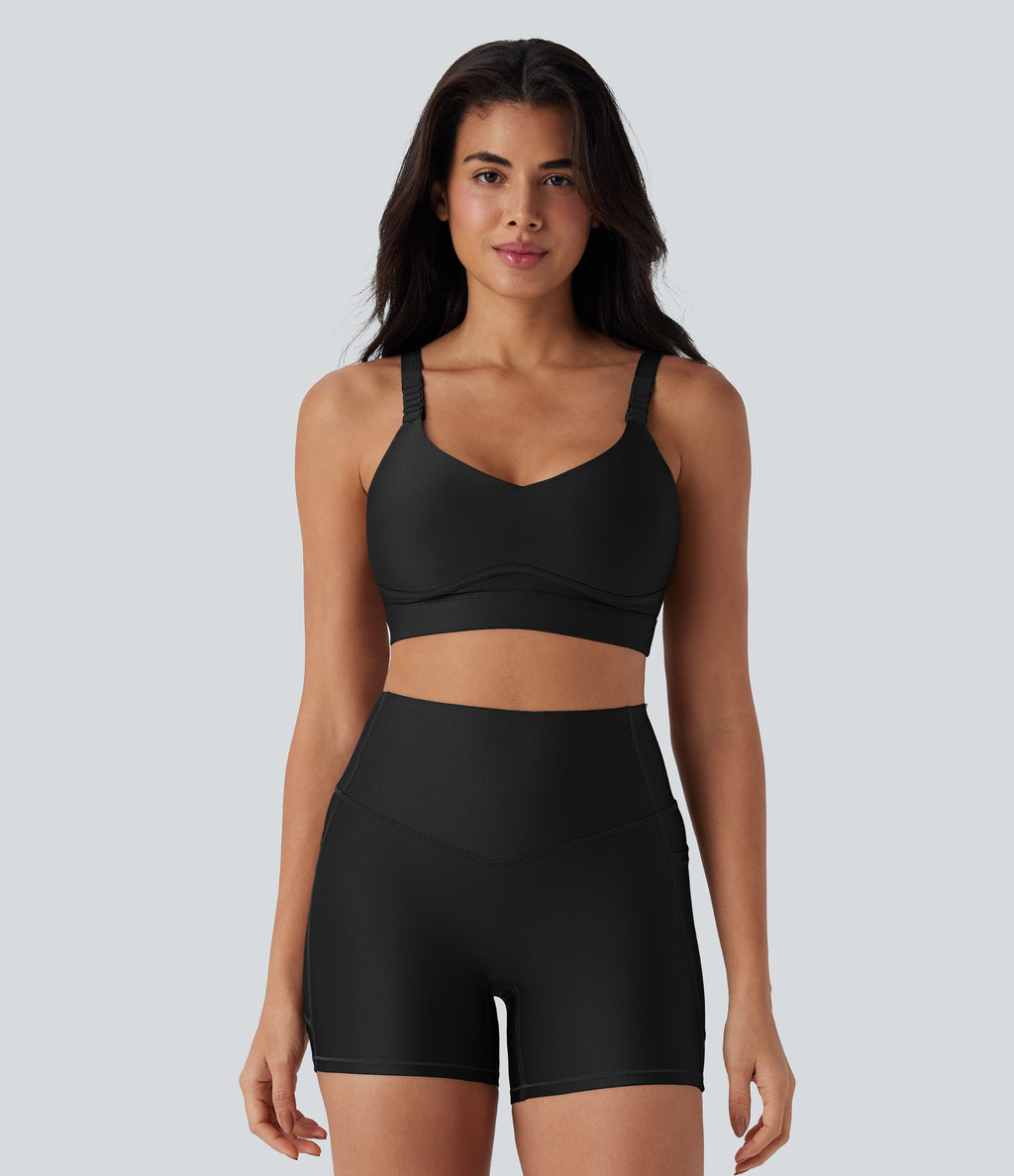 Medium Support Sheen Running Sports Bra