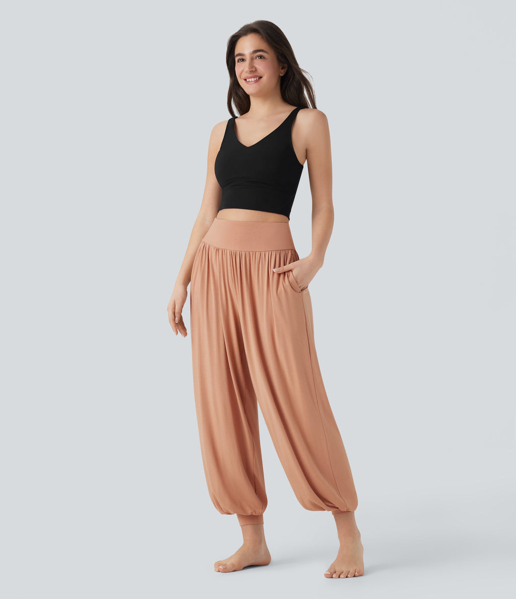 SoCinched High Waisted Tummy Control Yoga Joggers with Pockets