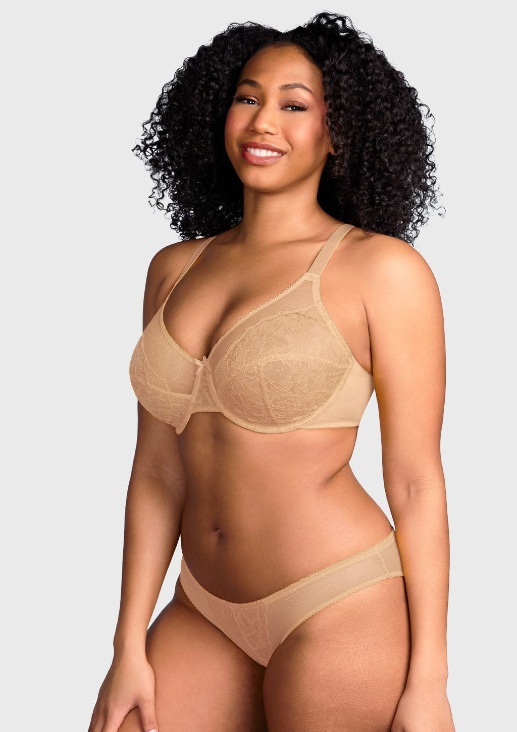 Enchante Unlined Non-padded Lace Underwire Bra