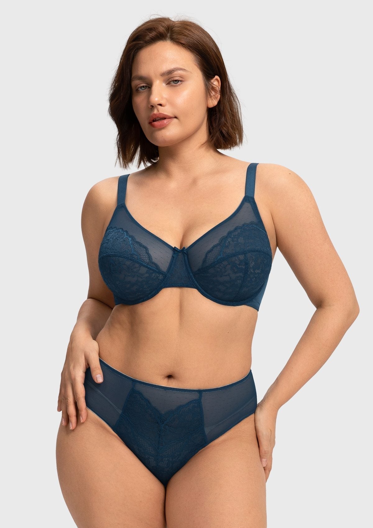 Enchante Unlined Non-padded Lace Underwire Bra