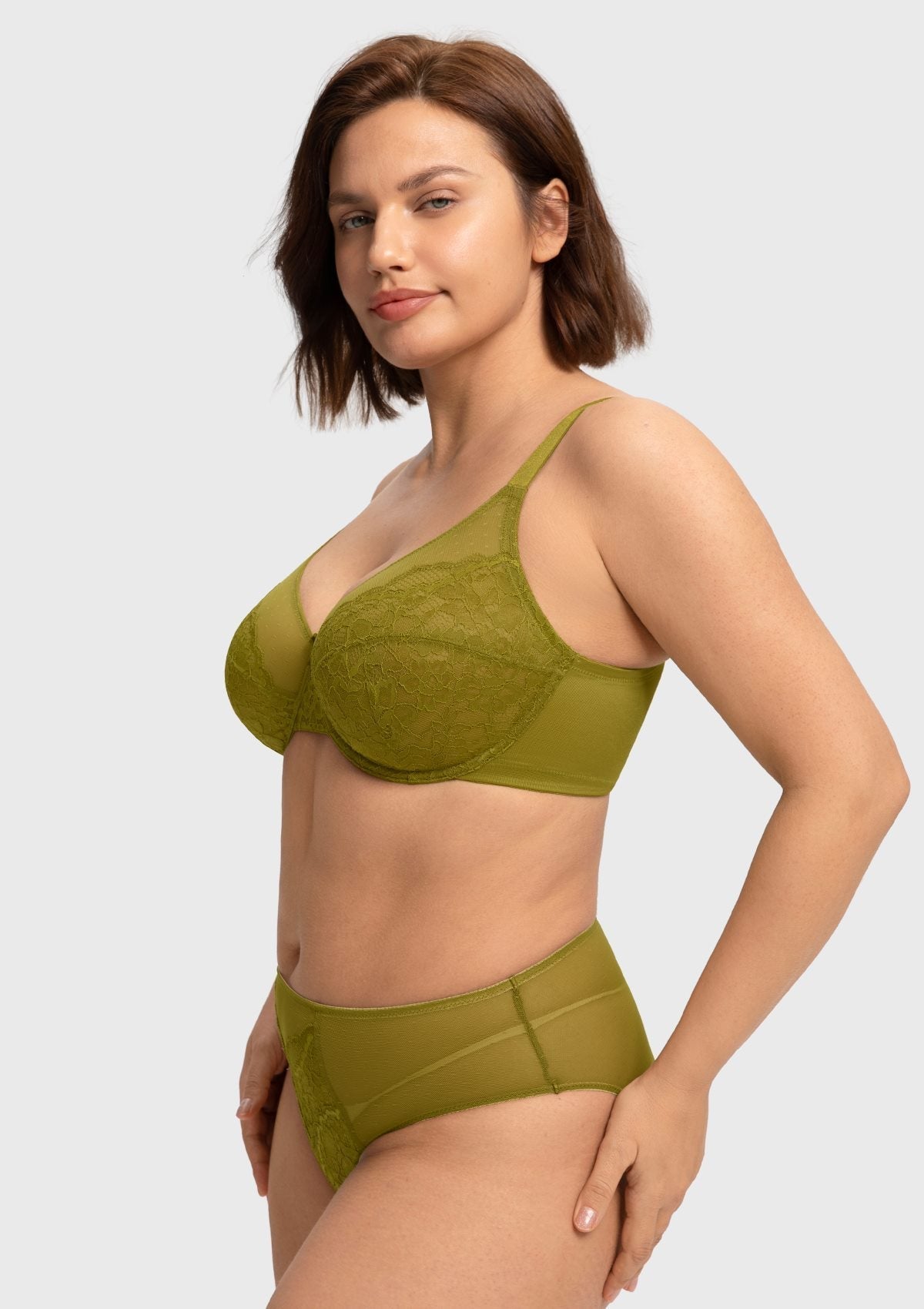 Enchante Unlined Non-padded Lace Underwire Bra