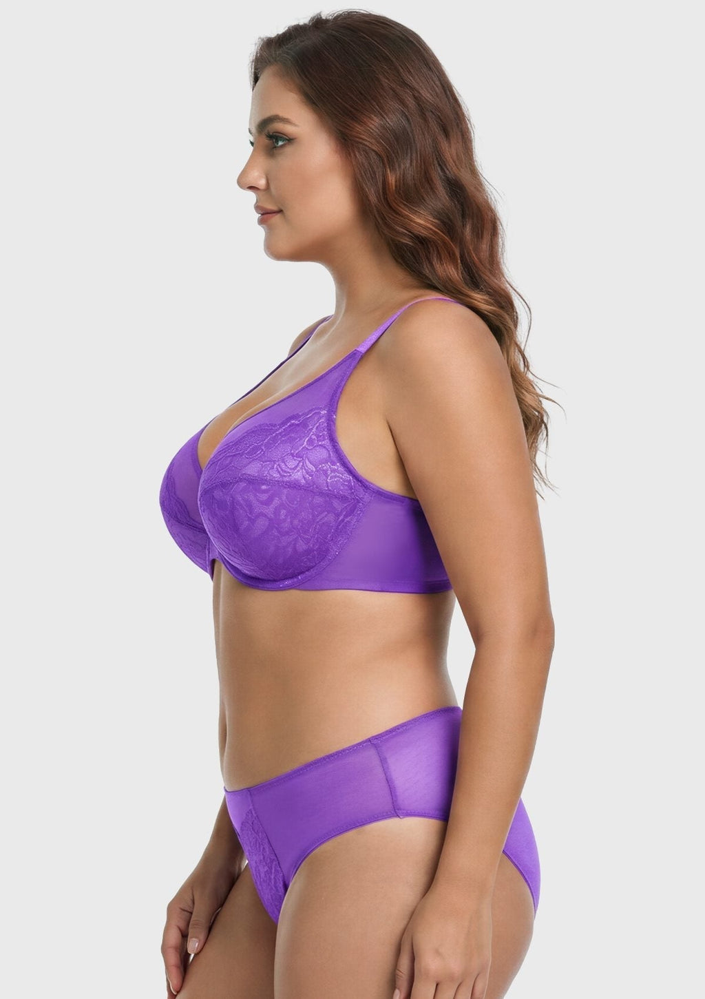 Enchante Unlined Non-padded Lace Underwire Bra