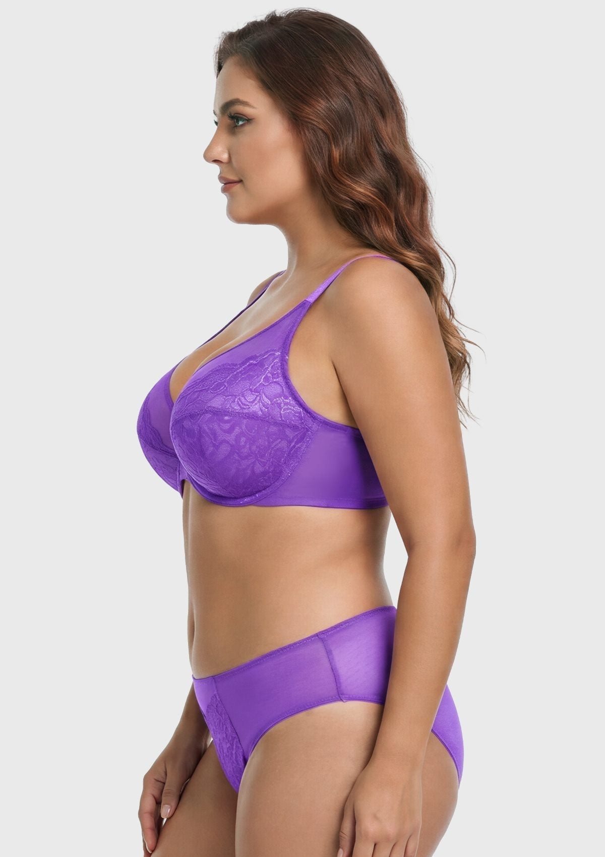 Enchante Unlined Non-padded Lace Underwire Bra