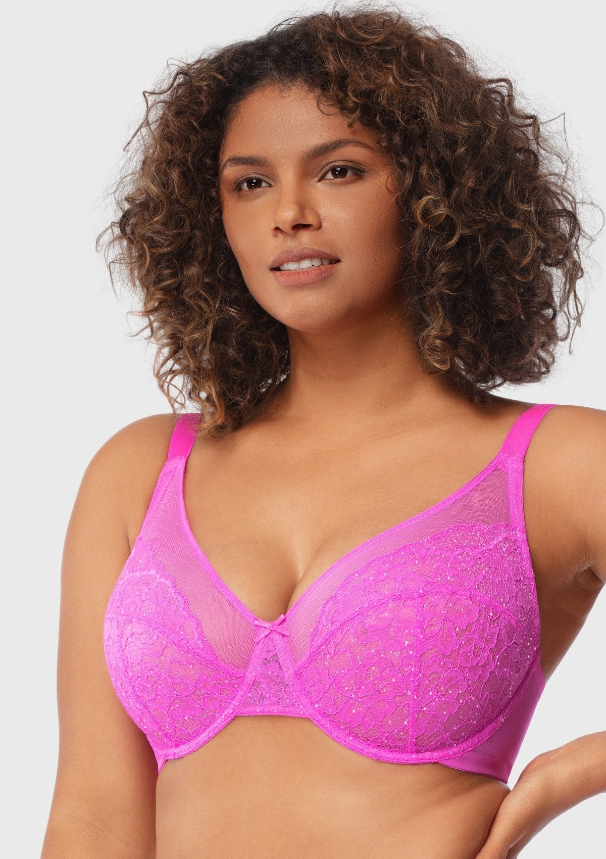 Enchante Unlined Non-padded Lace Underwire Bra