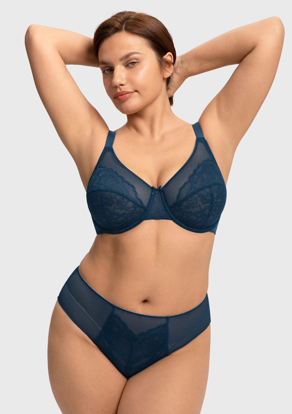 Enchante Unlined Non-padded Lace Underwire Bra