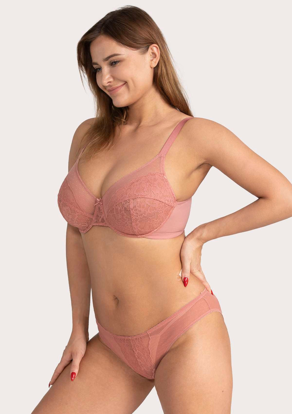 Enchante Unlined Non-padded Lace Underwire Bra