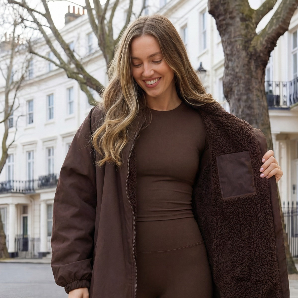 2026 NewDrying Robe Water Resistant Wind Resistant Changing Soft Sherpa Fleece Lined Oversized Hooded Long Sleeve Coat Jacket