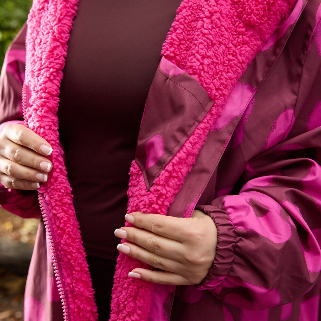 2026 NewDrying Robe Water Resistant Wind Resistant Changing Soft Sherpa Fleece Lined Oversized Hooded Long Sleeve Coat Jacket