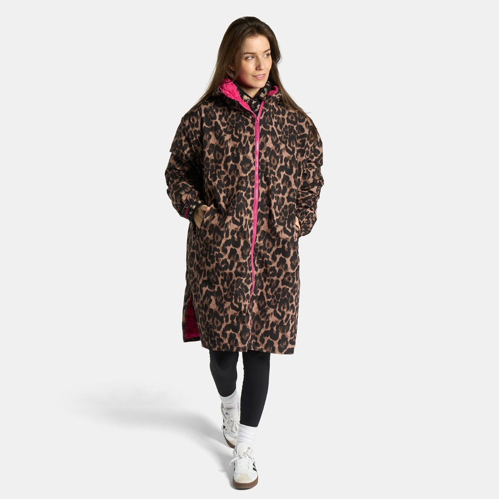 2026 NewDrying Robe Water Resistant Wind Resistant Changing Soft Sherpa Fleece Lined Oversized Hooded Long Sleeve Coat Jacket