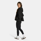 Print Water Resistant Sherpa Cropped Drying Robe
