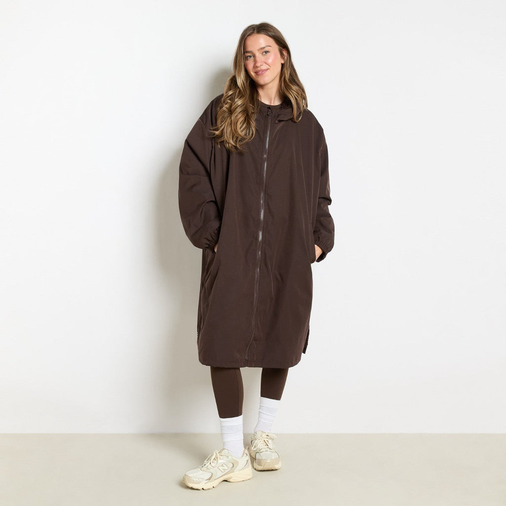 2026 NewDrying Robe Water Resistant Wind Resistant Changing Soft Sherpa Fleece Lined Oversized Hooded Long Sleeve Coat Jacket