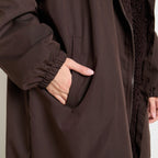 2026 NewDrying Robe Water Resistant Wind Resistant Changing Soft Sherpa Fleece Lined Oversized Hooded Long Sleeve Coat Jacket