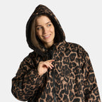 2026 NewDrying Robe Water Resistant Wind Resistant Changing Soft Sherpa Fleece Lined Oversized Hooded Long Sleeve Coat Jacket