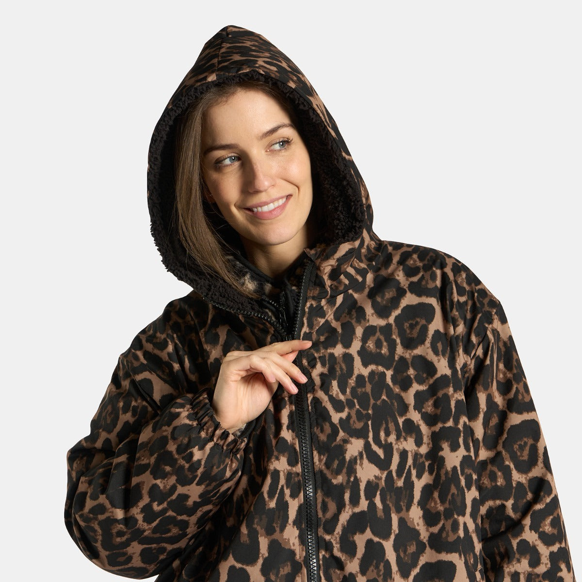 2026 NewDrying Robe Water Resistant Wind Resistant Changing Soft Sherpa Fleece Lined Oversized Hooded Long Sleeve Coat Jacket
