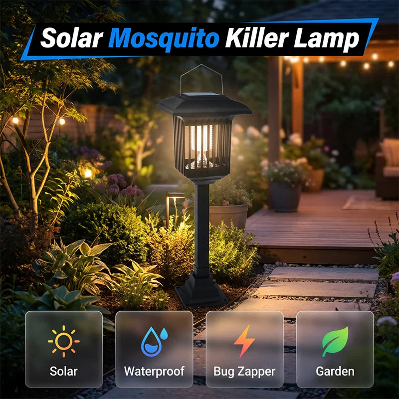 🦟 50% OFF! Solar bug zapper – dual light (purple + white), auto day/night, 3 styles. 50K+ sold! ☀️🔋