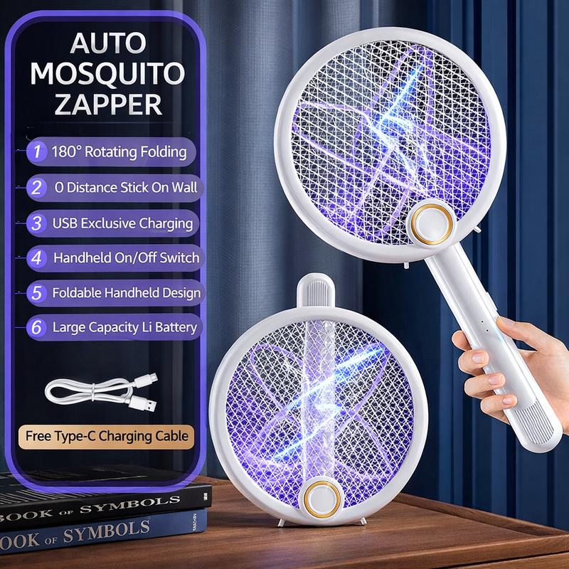 💖HOT SALE 49% OFF💖Foldable Electric Mosquito Swatter - Automatic Mosquito-Attracting