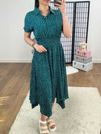 Venez Polka Dot Swing Dress With Pockets