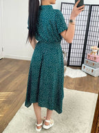 Venez Polka Dot Swing Dress With Pockets